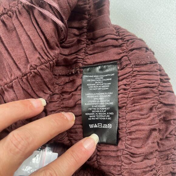 Urban Outfitters Ruch Button Crop Tank Womens Top Sz Med Chocolate Boho Layer - Picture 10 of 12